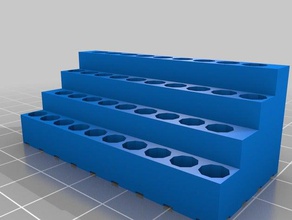 tiny bit holder 10 x 4 tool holders & boxes customized 3d print model - Mito3D
