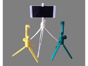 compact phone tripod mobile smartphone 3d print model - Mito3D