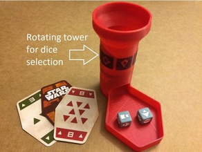 sabacc dice tower han solo card game star wars 3d print model - Mito3D