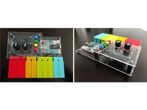 pentasynth autocostruito pentatonica tastiera synth musica carvey 3d print model - Mito3D