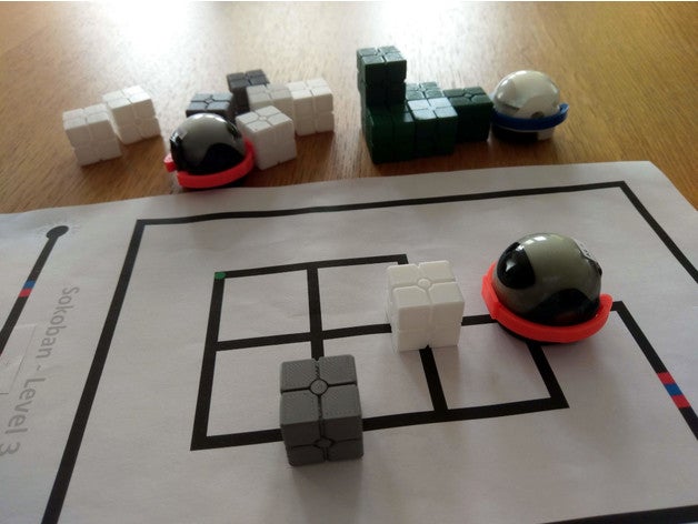 ozobot sokoban tampon Robotik 3D print model - Mito3D