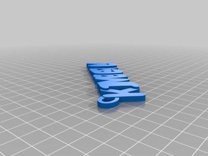 kimberly keychain organization customized 3d print model - Mito3D
