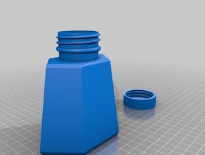 jeweled flacon de médicament les conteneurs personnalisé 3d print model - Mito3D