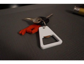 birra lettore 5 centesimi di euro utensili a mano apribottiglie keychain portachiavi 3d print model - Mito3D