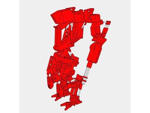 kiegger - mech robot 44 cm alto proceso dise o sculptures 3d print model - Mito3D