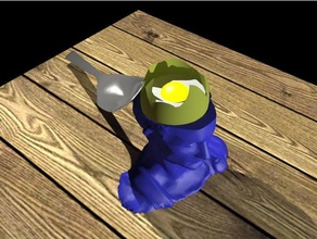 eggcup - caesar kitchen & dining egg 3d print model - Mito3D