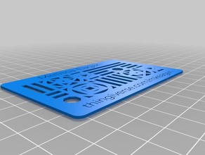 my 3d printing business card signs & logos customized 3d print model - Mito3D