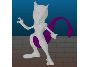 mewtwo giocattolo & accessori di gioco figura pokemon 3d print model - Mito3D