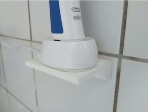 oral b de montagem na parede casa banho oral-b escova dentes suporte da 3d print model - Mito3D