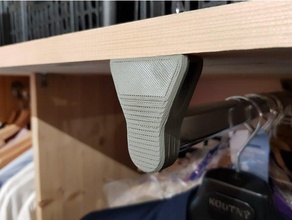 roupeiro closet suporte da barra organização titular guarda-roupa 3d print model - Mito3D