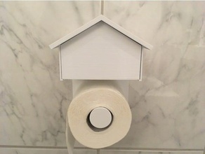 porte papier toilette-set la salle de bains des toilettes le toilette porte-papier rouleau 3d print model - Mito3D