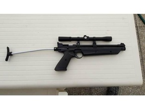 crosman 1377 omuz desteği optik tutucu 0177 airgun kapsam dinlenme silah 3d print model - Mito3D