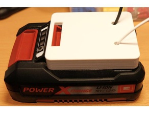 adaptador de bateria einhell potência x-a mudança finalidade geral eletrônica a lipo alimentação x alteração 3d print model - Mito3D