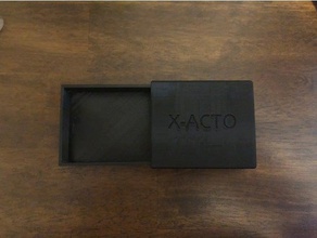 x-acto caso de armazenamento porta-ferramentas & caixas exacto lâmina titular faca xacto xactoknife 3d print model - Mito3D