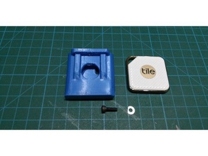 dji phantom 3 tile style bluetooth tracker holder hobby drone gps lithophane 3d print model - Mito3D