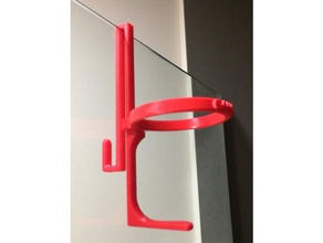 beer holder hook shower door bathroom beerholder 3d print model - Mito3D