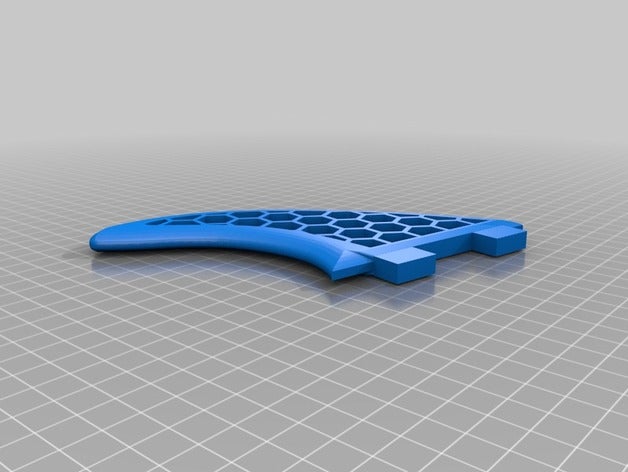 central de barbatana fcs diy fin surf prancha 3D print model - Mito3D