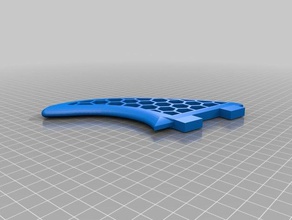 pinna centrale fcs il fai da te fin surf tavola 3d print model - Mito3D