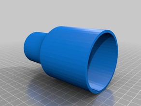 pergo asciugacapelli fan solo 1 pollice filettata del tubo il fai da te abs l'alluminio soffiatore fonderia pla 3d print model - Mito3D