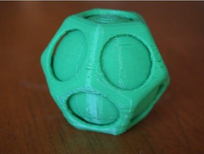 sphere trapped dodecahedron toys & games 3d print model - Mito3D