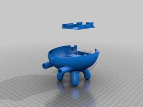 hiperbot30 beta orgánica piernas La impresión en 3d 3d print model - Mito3D