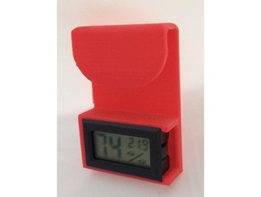 Halter mini digital lcd display thermometer hygrometer Werkzeug-Halterungen & - Boxen montieren thermometer-Halter Wetter-station 3d print model - Mito3D