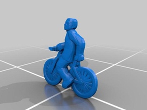 bikeman people 3d print model - Mito3D