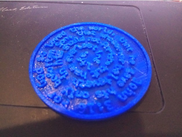 john 3 16 coin coins & badges bible 3D print model - Mito3D
