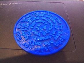 john 3 16 coin coins & badges bible 3d print model - Mito3D