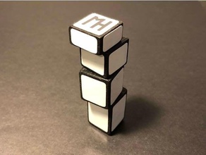 stampa luogo bump 1x1x4 i puzzle cubo di rubiks cube twisty 3d print model - Mito3D