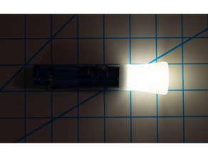 universal flashlight lantern diffuser multiple sizes 20mm 24mm 145mm tools convoy light 3d print model - Mito3D