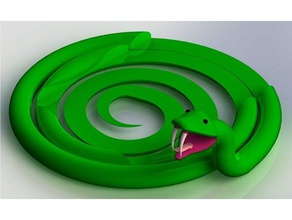 snake headphone holder phone dock household supplies bluetooth headphones charging 3d print model - Mito3D