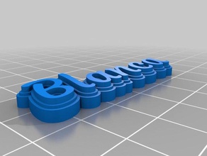 blanca de calabacín llaveros personalizado 3d print model - Mito3D