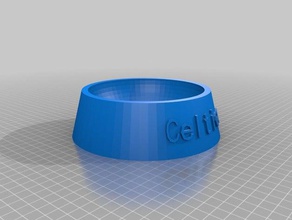 dog cat food bowl celtica 2 pets customized 3d print model - Mito3D