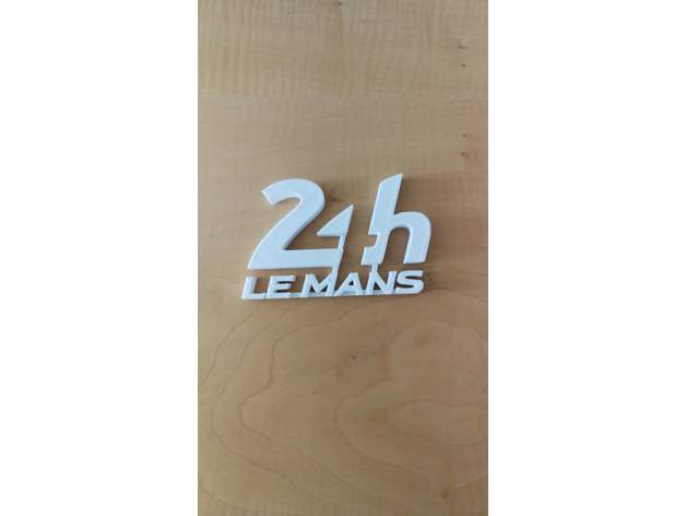 24h de le mans signos y logotipos du 24hlemans coche 3D print model - Mito3D