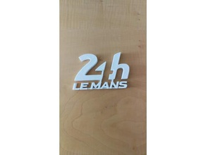 24h de le mans signos y logotipos du 24hlemans coche 3d print model - Mito3D