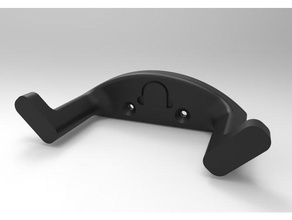 headphoneholder parede organização fones de ouvido fone titular a música montagem na 3d print model - Mito3D