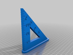 carepenters square hand tools 45 degree measurement tool 3d print model - Mito3D