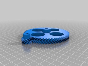 my customized parametric herringbone gear set stepper extruders99 3d printer extruders 3d print model - Mito3D