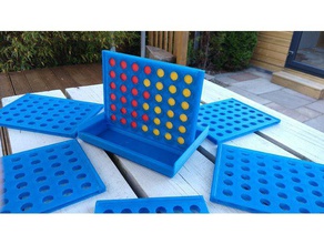 connect 4 travel games connect4 3d print model - Mito3D
