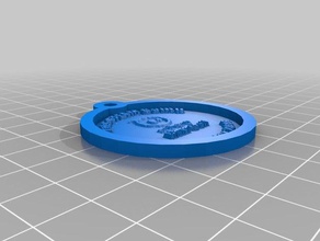 steam camp medallion keychains customized 3d print model - Mito3D