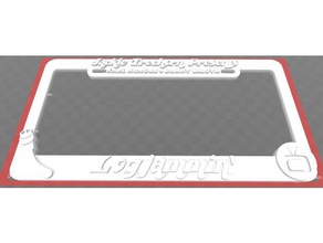 jackie treehorn präsentiert - logjammin' license plate frame big lebowski Schilder & logos 3d print model - Mito3D
