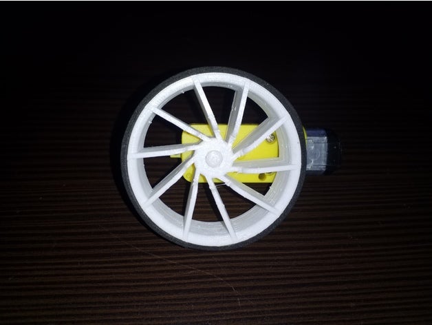 arduino roda robótica 3D print model - Mito3D