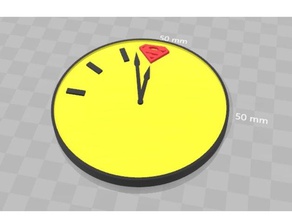 doomsday clock les signes et logos de batman l'horloge la bande dessinée dc comics ligue justice logo superman veilleurs 3d print model - Mito3D