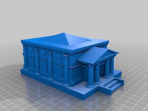myst biblioteca adereços ciano 3d print model - Mito3D