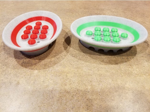 artesão prato de sabão cor remix cozinha e sala jantar do porta sabonete a bandeja 3D print model - Mito3D