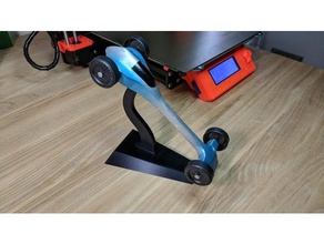pinewood derby car stand vehicles display 3d print model - Mito3D