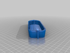 chaloupe de 28mm jouets & jeux bateau 3d print model - Mito3D