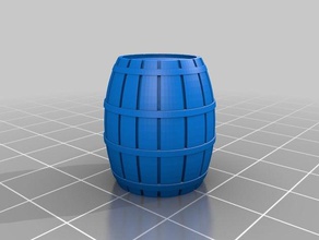 o barril de 28mm brinquedos & games 3d print model - Mito3D