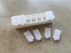 tabletten-box mini hap kutusu araç sahipleri & kutu klein küçük korugan pille kabı tablette tabletten tablettenbox 3d print model - Mito3D